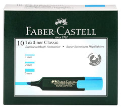 FABER CASTELL CLASSIC HIGHLIGHTER BOX OF 10PC BLUE