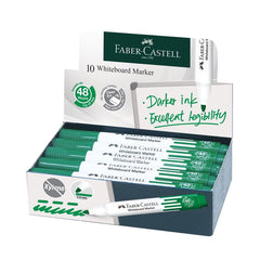 FABER CASTELLWHITEBOARD MARKER BULLET BOX OF 10PC GREEN