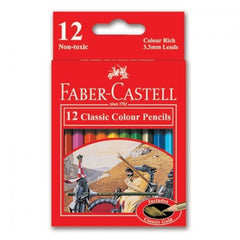 FABER CASTELL CLASSIC COLOUR PENCILS 12 COLOUR