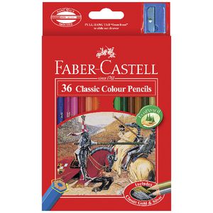 FABER CASTELL CLASSIC COLOUR PENCILS 36 COLOUR