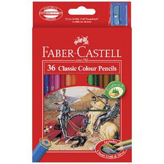 FABER CASTELL CLASSIC COLOUR PENCILS 36 COLOUR