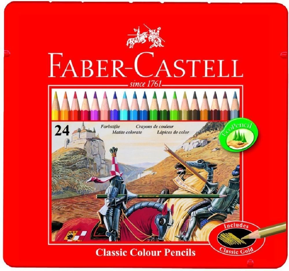 FABER CASTELL CLASSIC COLOUR PENCILS 24 COLOUR FT