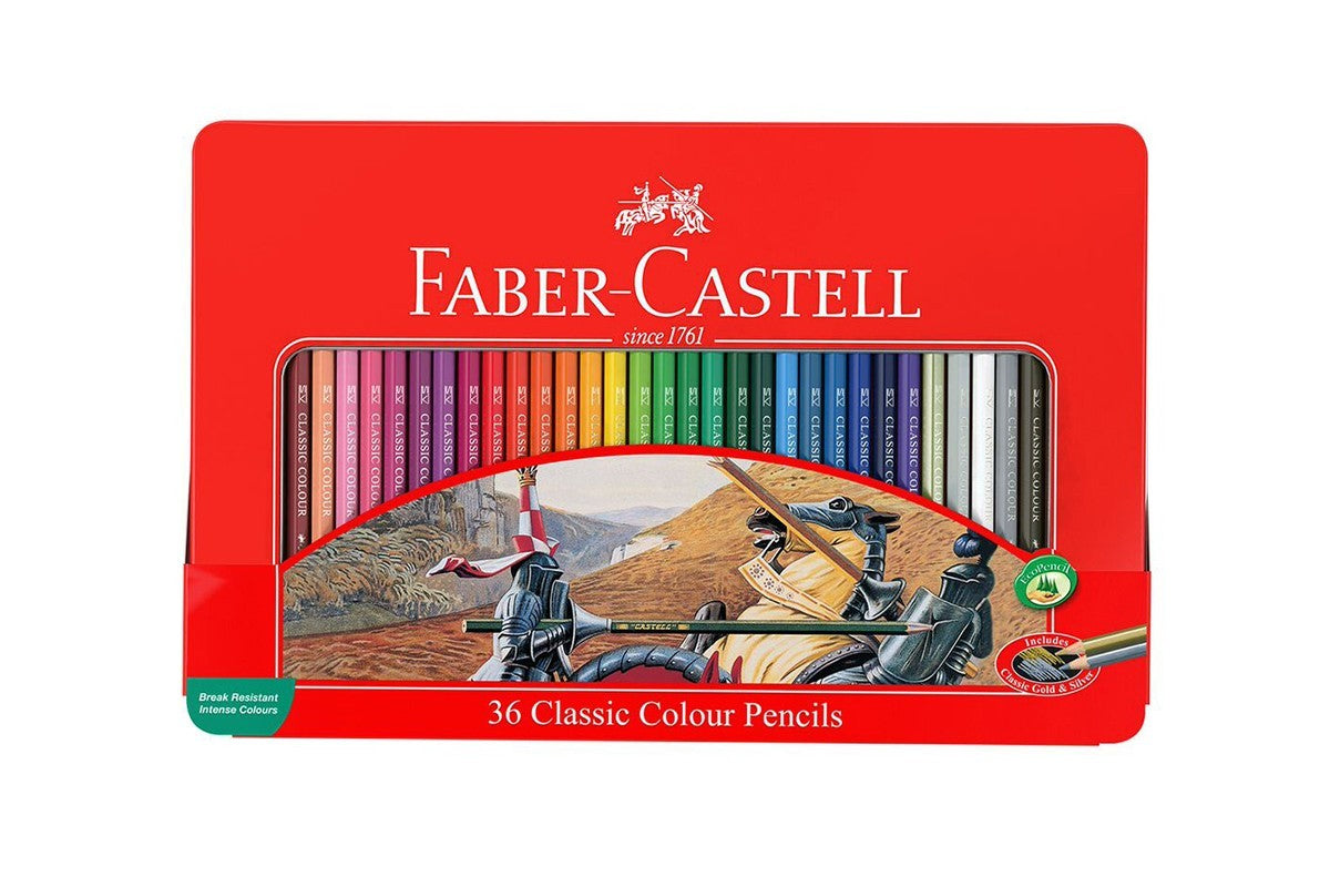 FABER CASTELL CLASSIC COLOUR PENCILS 36 COLOUR FT
