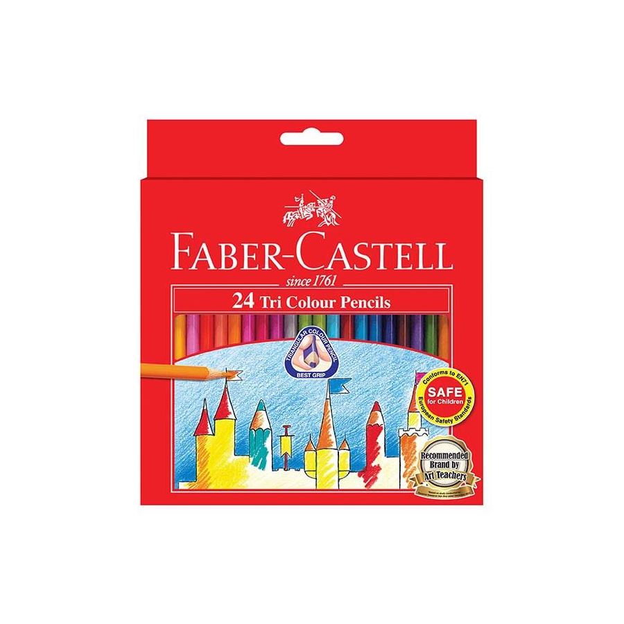 FABER CASTELL CLASSIC COLOUR PENCILS 24 COLOUR RT