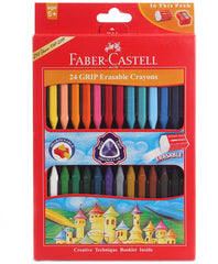 FABER CASTELL GRIP COLOUR PENCILS 24 COLOUR