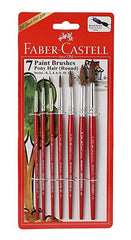 FABER CASTELLPONY HAIR BRUSH ROUND 7PC (0,2,4,6,8,10,12)