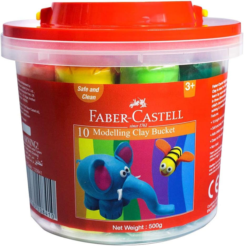 FABER CASTELL MODELLING CLAY 500GM (10X50GM)