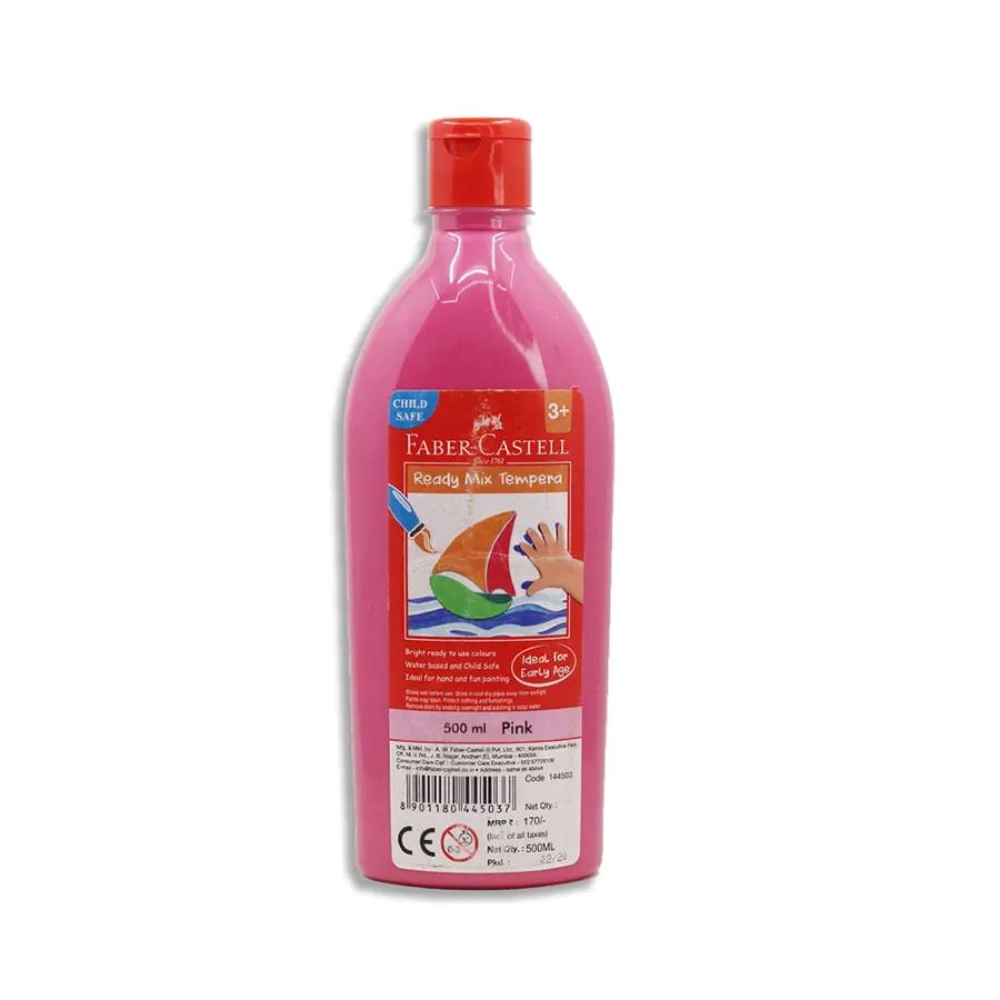 FABER CASTELL TEMPERA-FUN PAINTS 500ML PINK