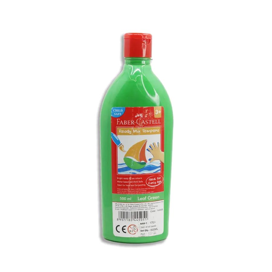 FABER CASTELL TEMPERA-FUN PAINTS 500ML LEAF GREEN