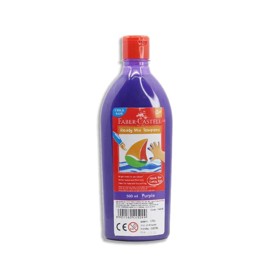 FABER CASTELL TEMPERA-FUN PAINTS 500ML PURPLE