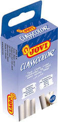 JOVI DUSTLESS CHALKS 9MMX80MM WHITE 10PC