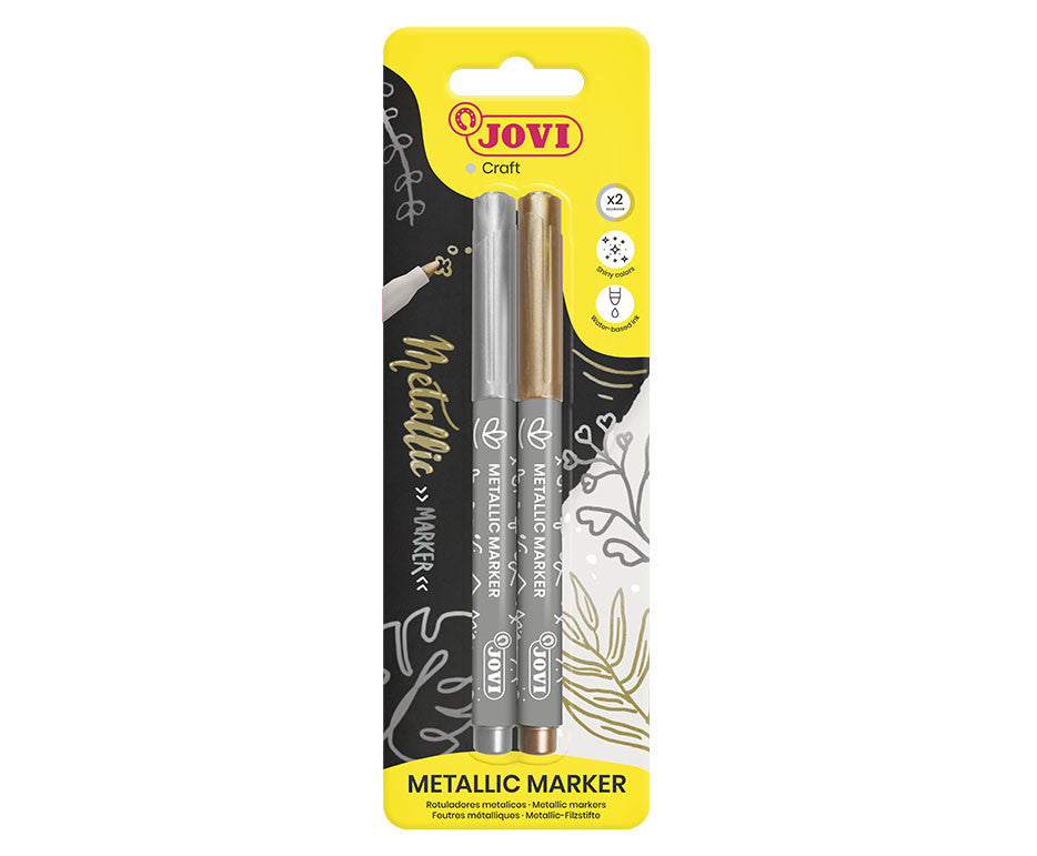 JOVI DECOR METALIC MARKER GOLD & SILVER