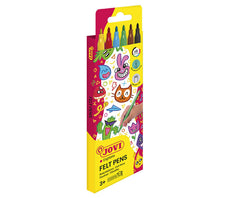 JOVI ERGONOMIC FELT PEN 6 COLOUR