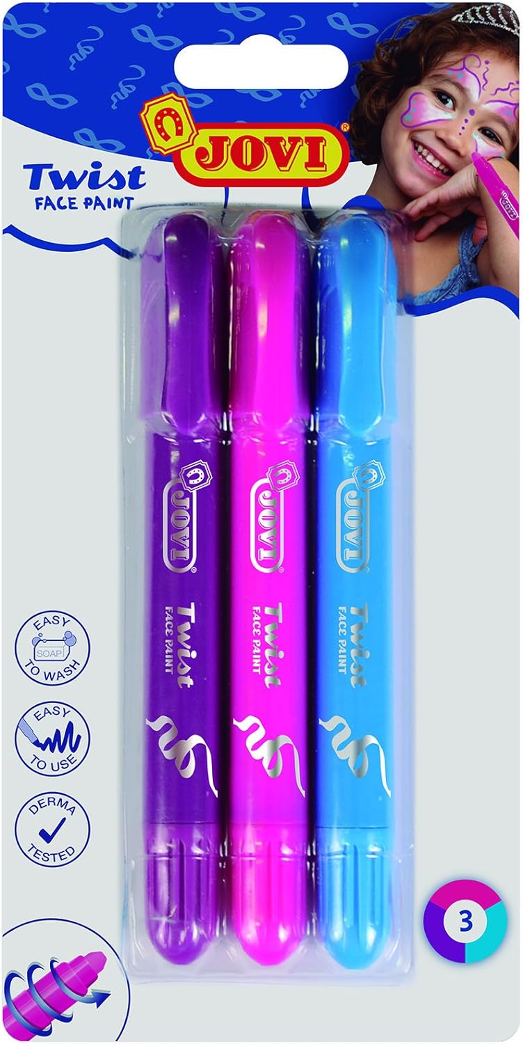 JOVI TWIST FACE PAINT IN BLISTER OF 3 ASTD COLOURS