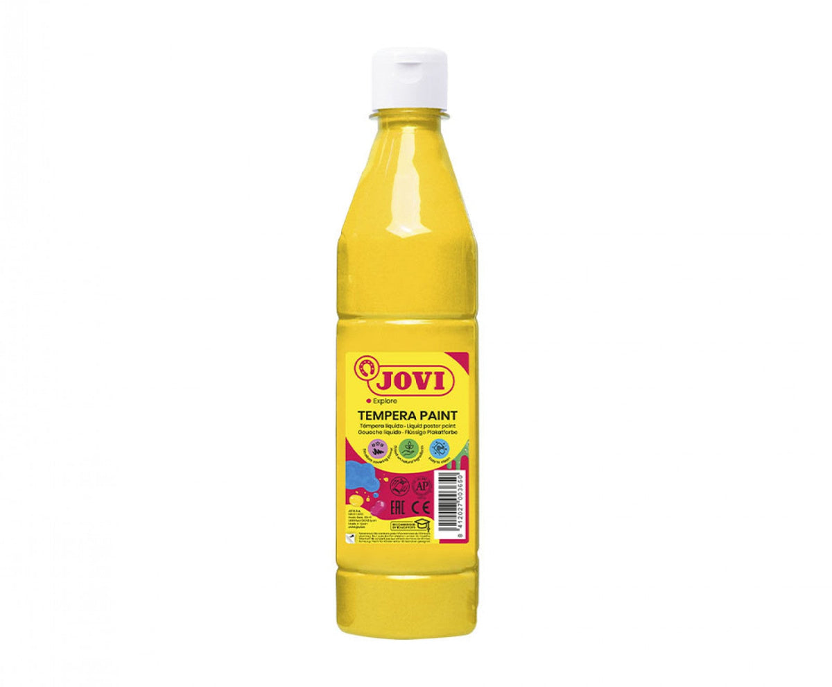 JOVI LIQUID POSTER PAINT BOTTLE 500ML YELLOW