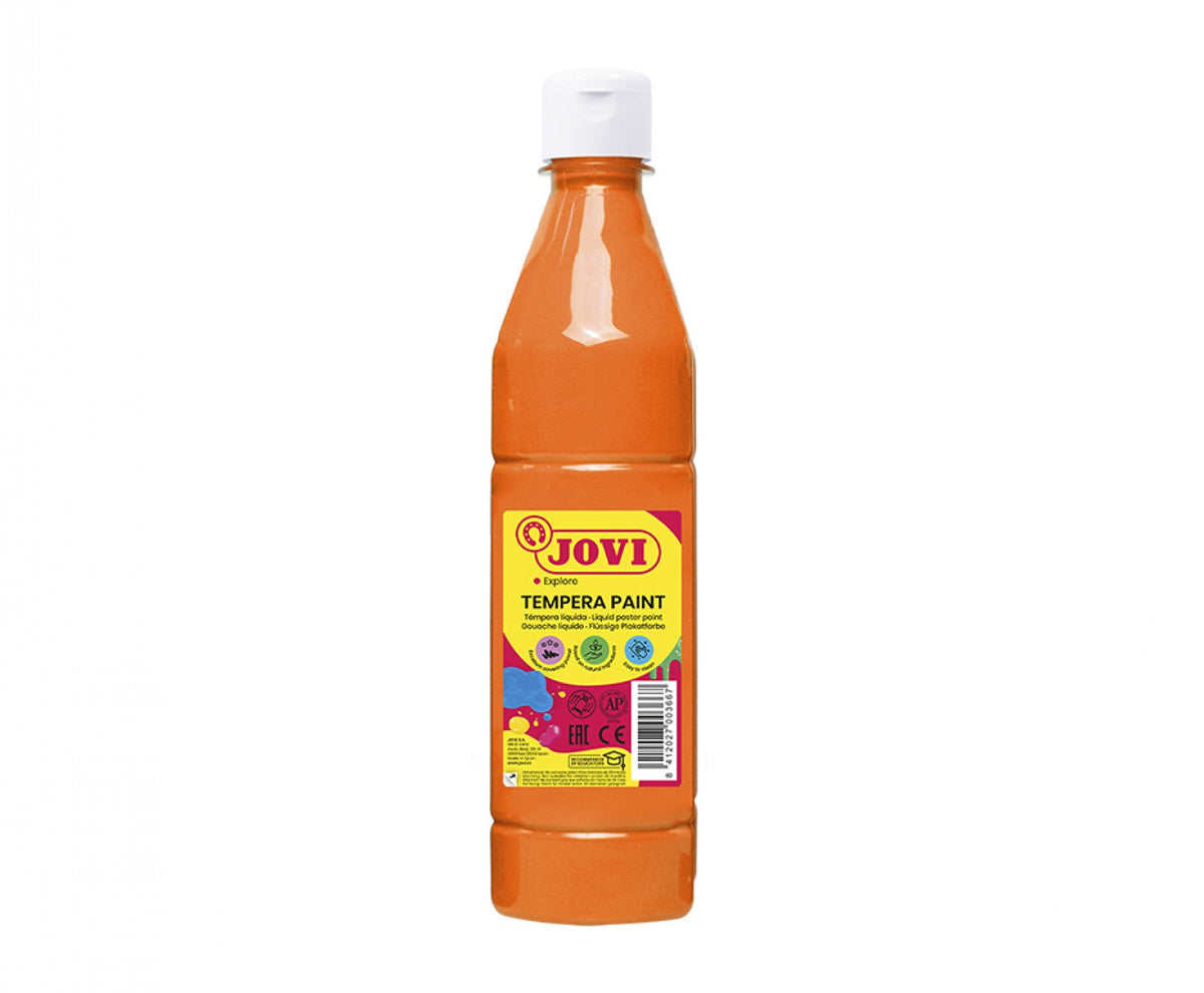 JOVI LIQUID POSTER PAINT BOTTLE 500ML ORANGE