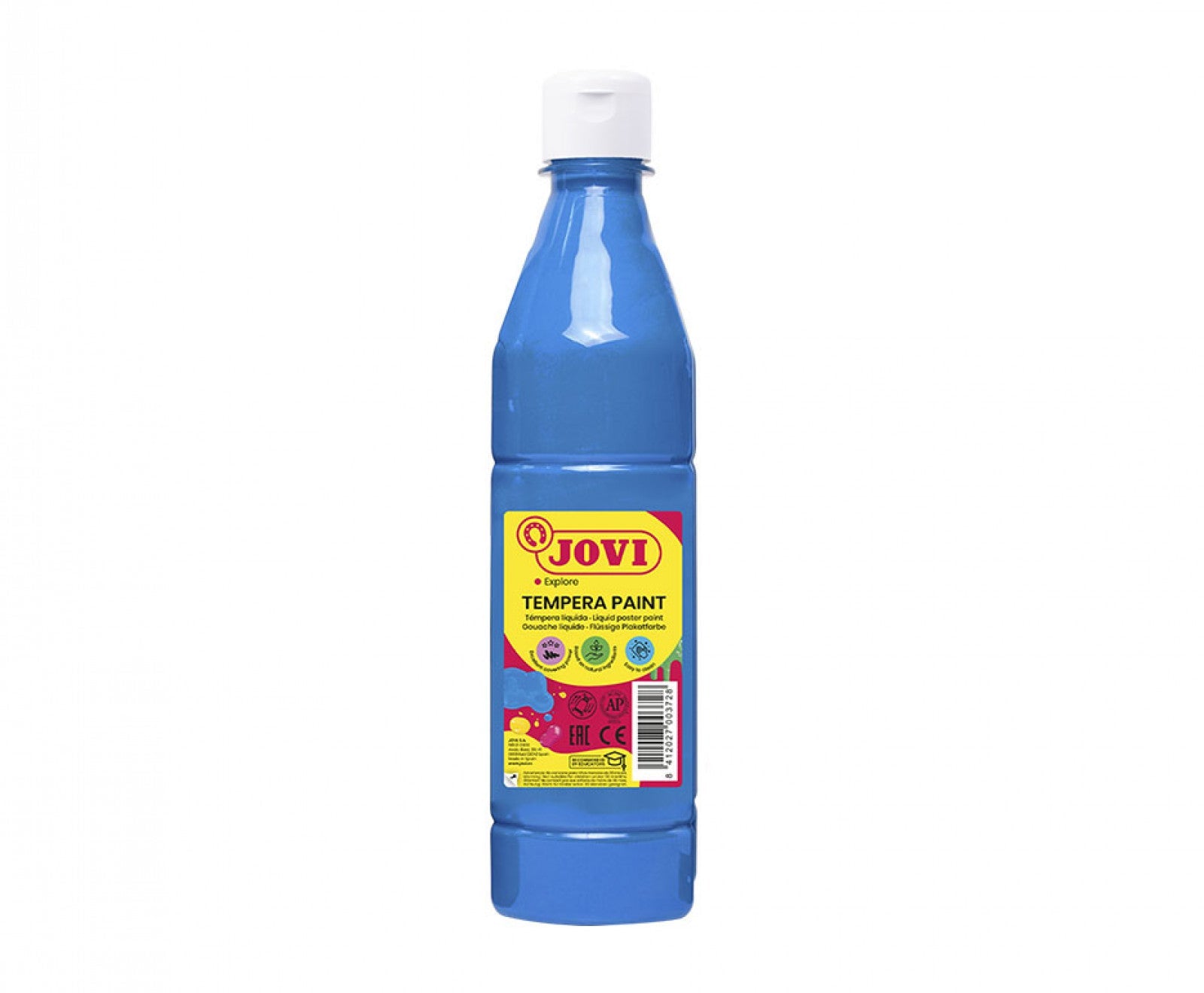 JOVI LIQUID POSTER PAINT BOTTLE 500ML CYAN BLUE