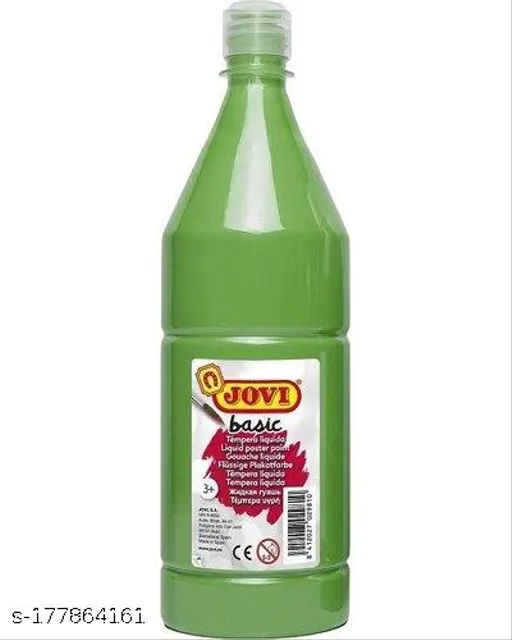 JOVI BASIC LIQUID POSTER PAINT BOTTLE 500ML MEDIUM GREEN