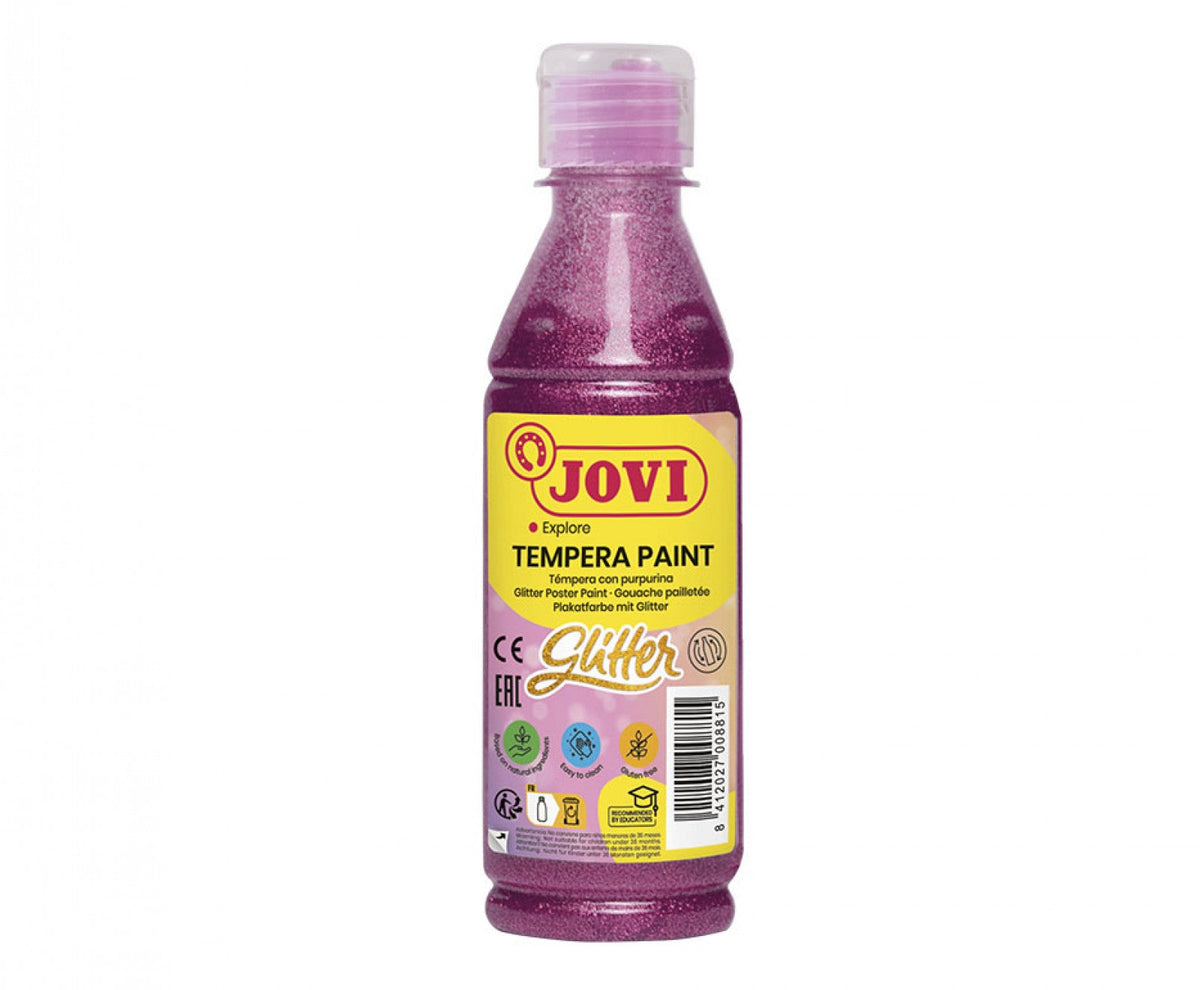 JOVI LIQUID POSTER PAINT 250CC GLITTER PINK