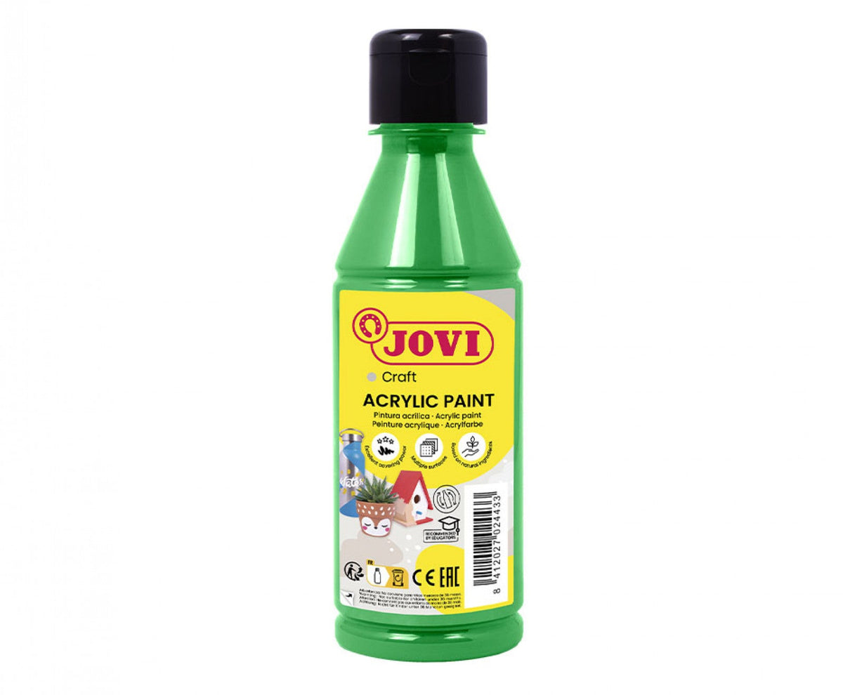 JOVI DECOR ACRYLIC BOTTLE OF 250ML LIGHT GREEN