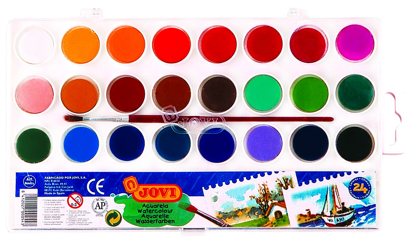 JOVI WATERCOLORS 24 COLOR 22MM