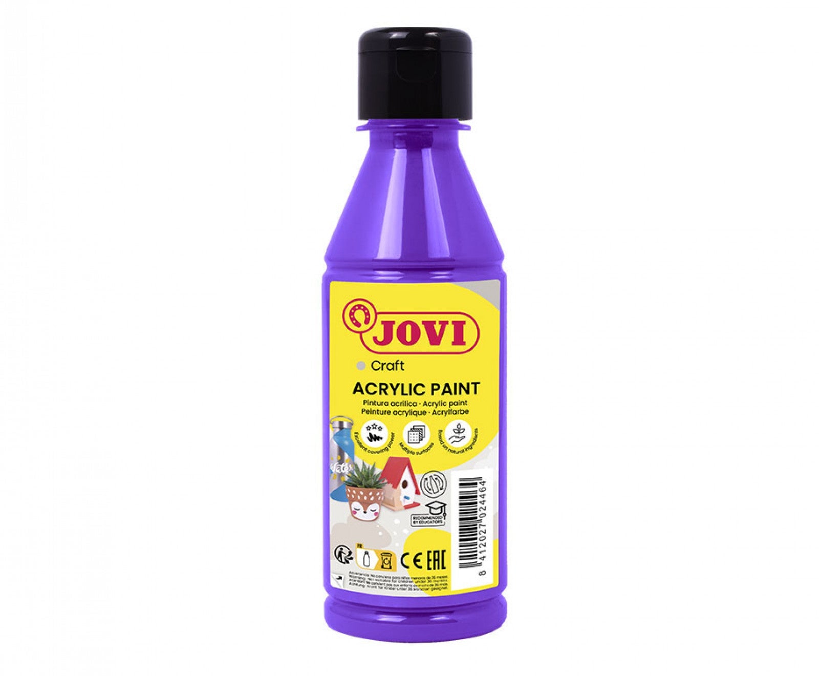 JOVI DECOR ACRYLIC BOTTLE OF 250ML VIOLET
