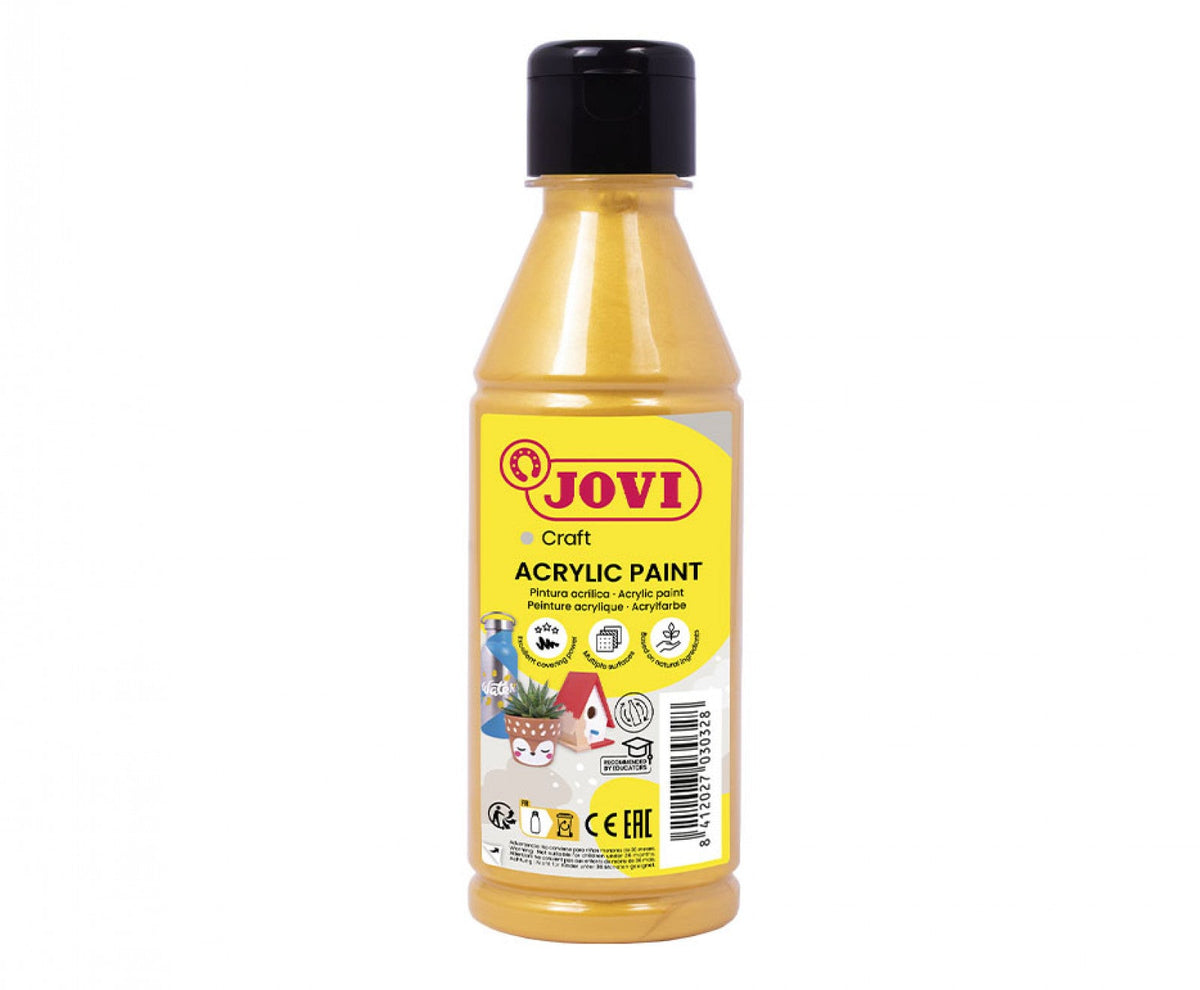 JOVI DECOR ACRYLIC BOTTLE OF 250ML GOLD