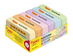 JOVI PLASTILINA MODELLING CLAY 6 COLOR 50G - PASTEL COLOR
