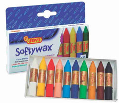JOVI SOFTYWAX SOFT WAX CASE WITH 10 ASSORTED COLOUR
