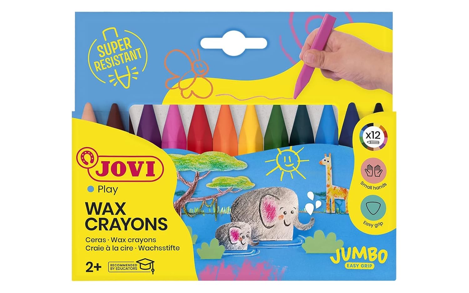 JOVI COLOUR TRIWAX BOX OF 12