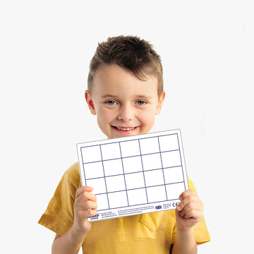 Dry Erase Pupils Grid Boards A5 , pack of 30