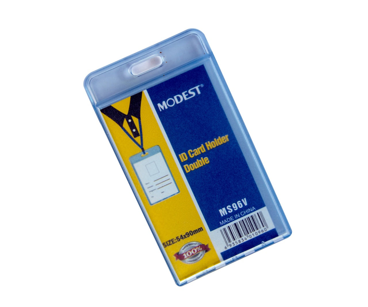 MODEST ID HOLDER CLEAR PVC D*Sided 54x90mm MS 96