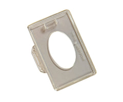 MODEST ID HOLDER CRYSTAL CLR D*Sided Hole 85x55