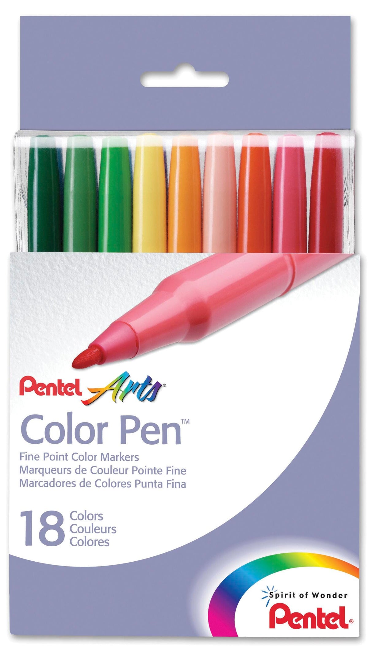 PENS COLORED FINE POINT SET OF 18