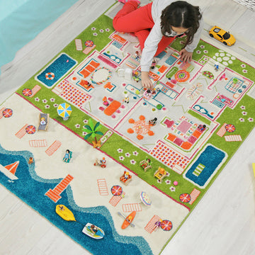 Activity 3D Play Rug - Twin Houses , each