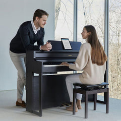 Roland HP702 digital piano - Charcoal black