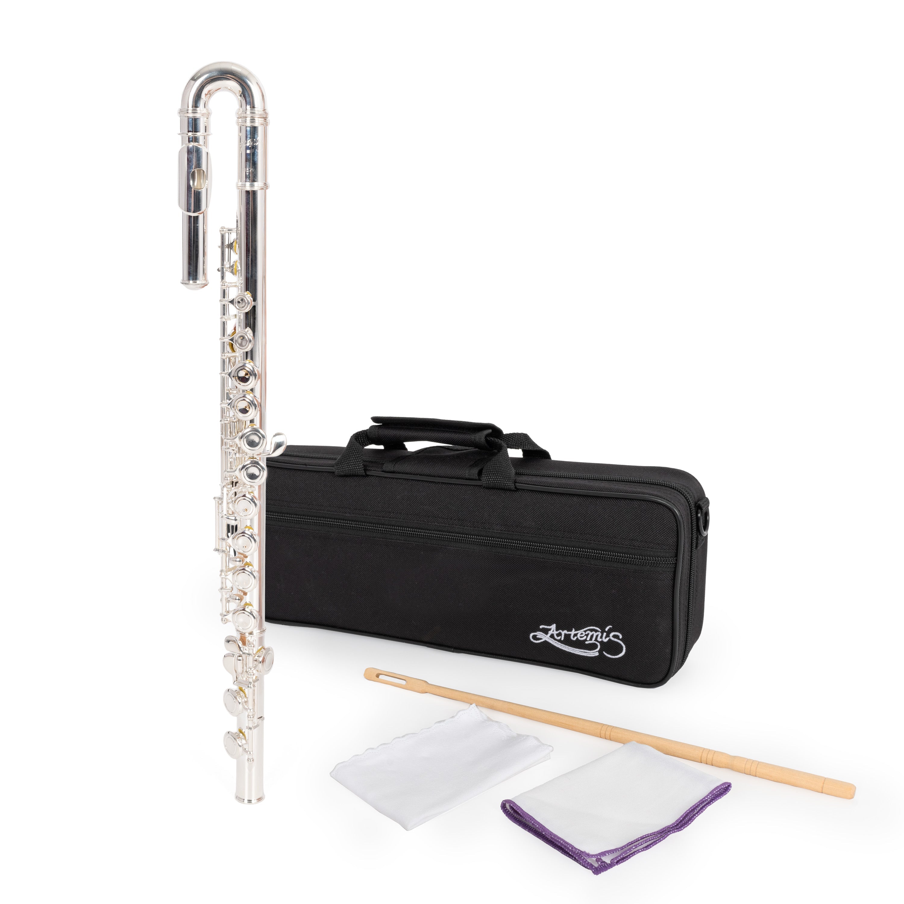 Artemis student flute outfit with curved & straight heads