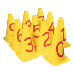 DS Numbered Cone Set (Set of 10) Yellow