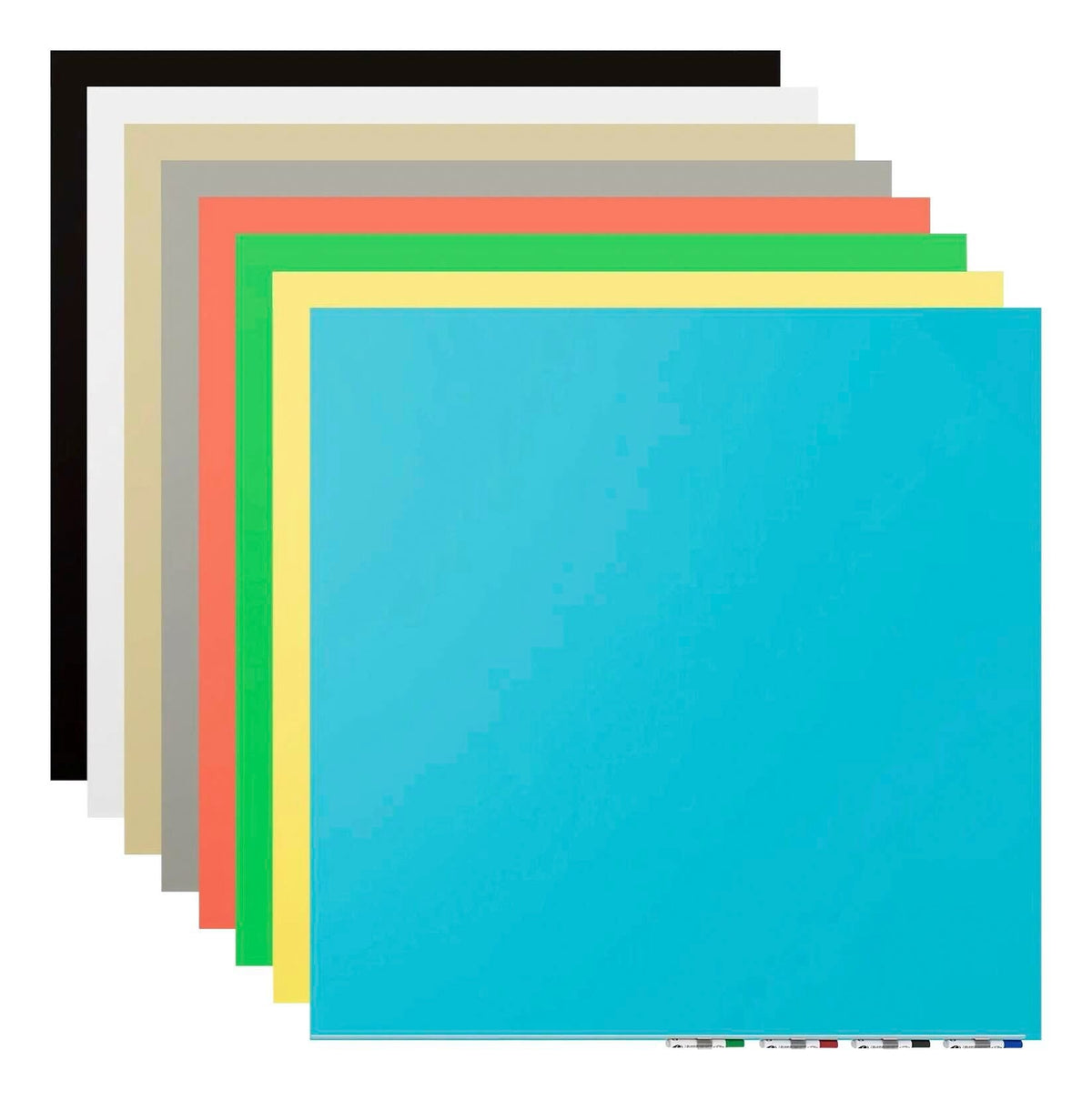 MARKERBOARD - GHENT - ARIA MAGNETIC GLASSBOARD - HORIZONTAL - 3 H X 6 W FT - SPECIFY BOARD COLOR