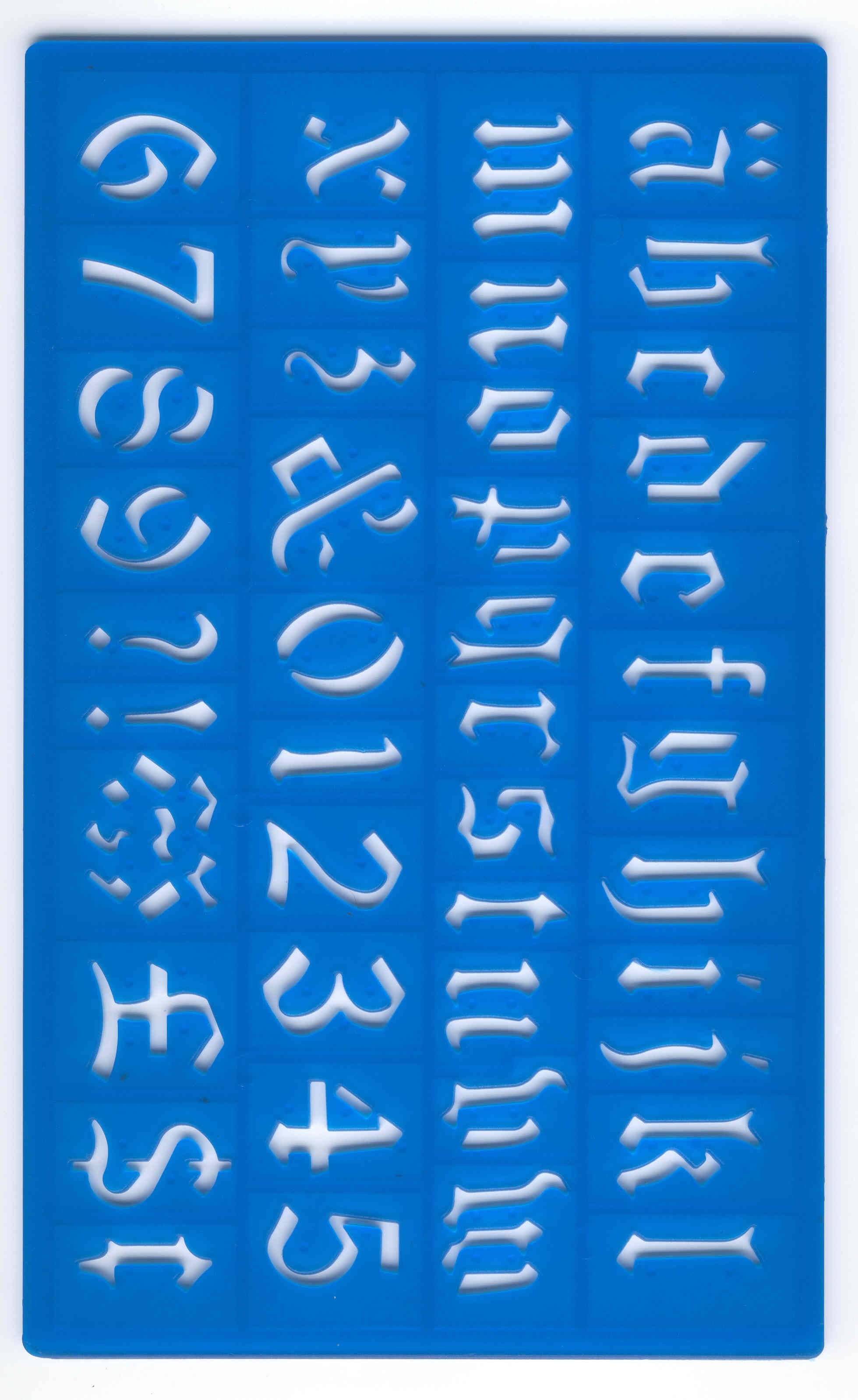 30mm Old English Stencil Set
