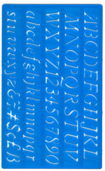 20mm Italic Lettering Stencil