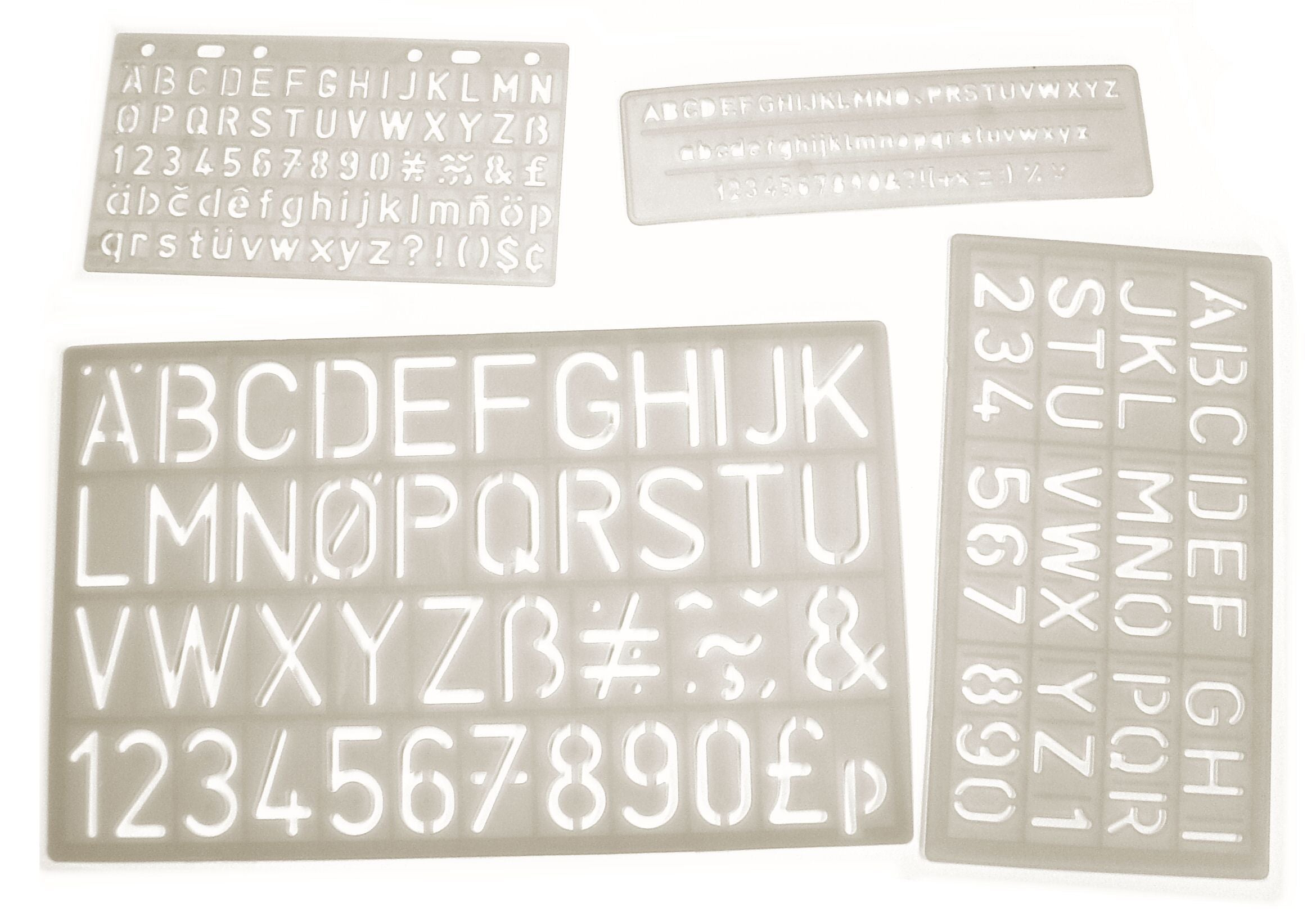 Lettering Stencils 5 - 30mm Set 4