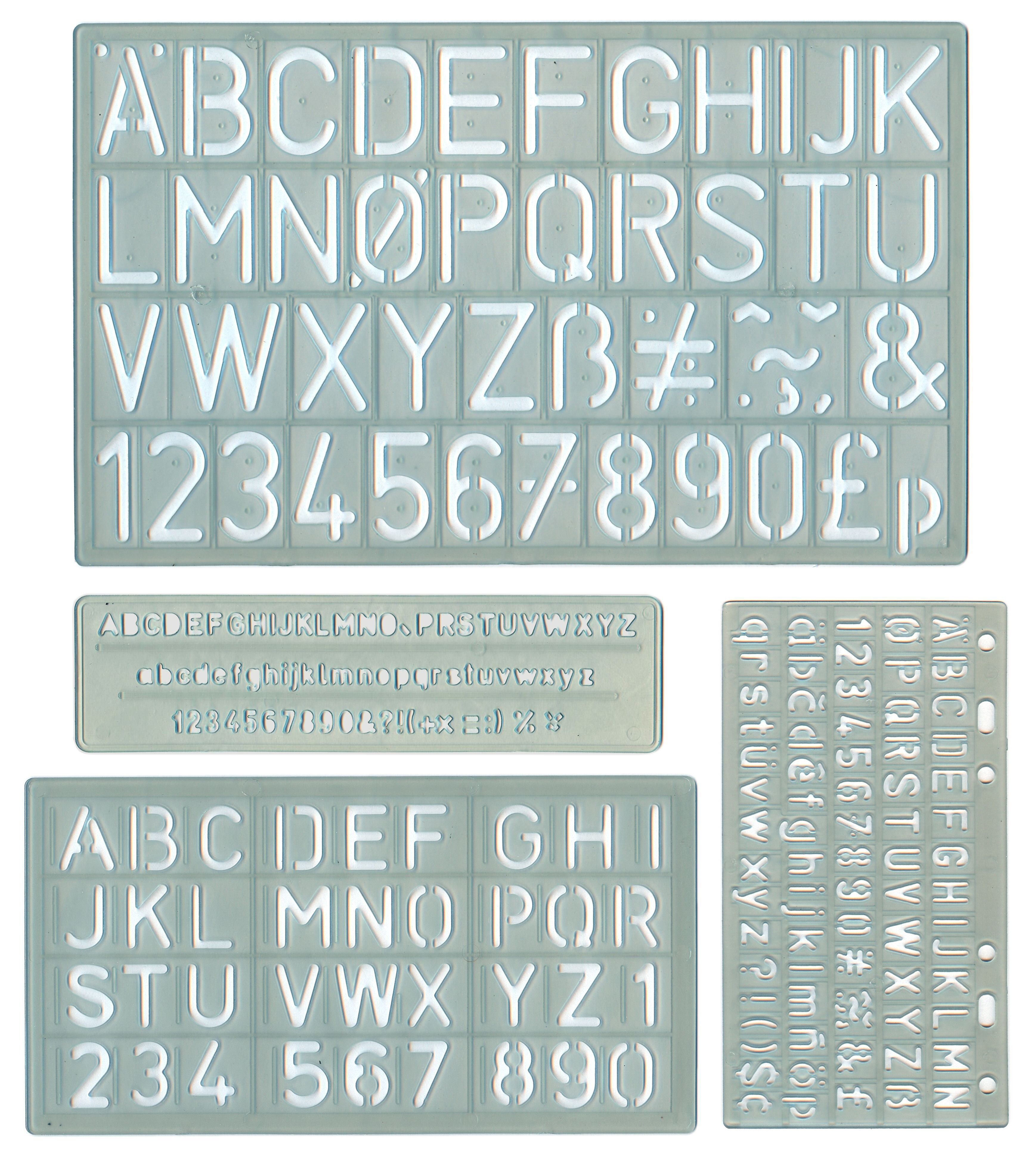 Lettering Stencils 5 - 30mm Set 4