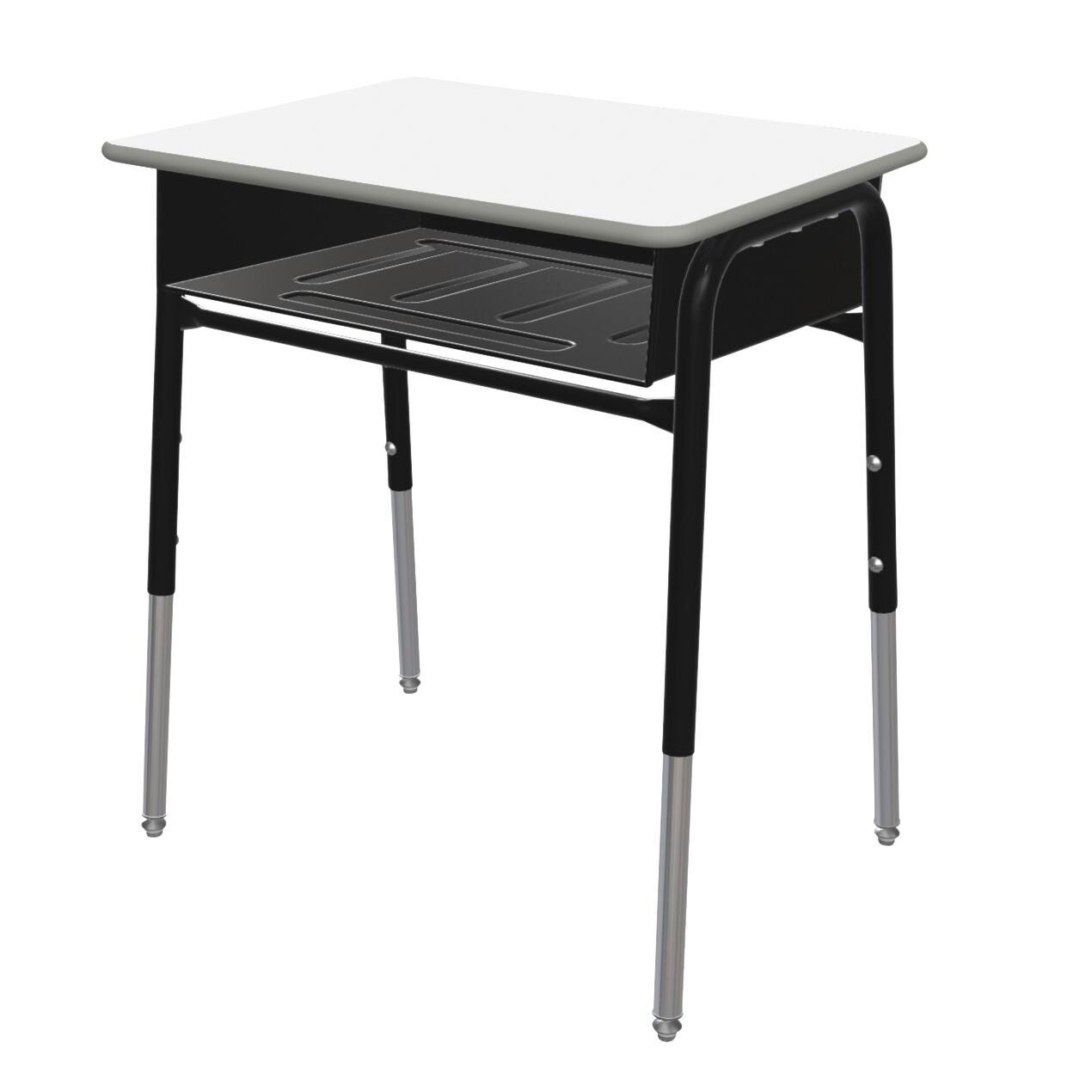 DESK - CLASSROOM SELECT - ROYAL SEATING 1600 OPEN FRONT DESK - 20 X 26 IN A+ - MARKERBOARD - SPECIFY TOP COLOR - LOCKEDGE - SPECIFY EDGE COLOR - PLASTIC BOOKBOX