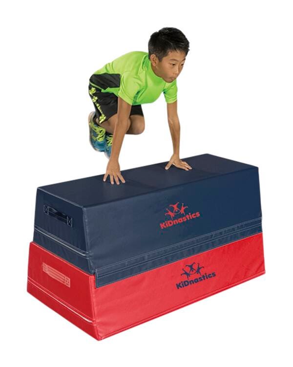 FLAGHOUSE - KIDNASTICS - 2-PIECE TRAPEZOID - VAULT BOXES - SPECIFY BASE COLOR - SPECIFY ACCENT COLOR