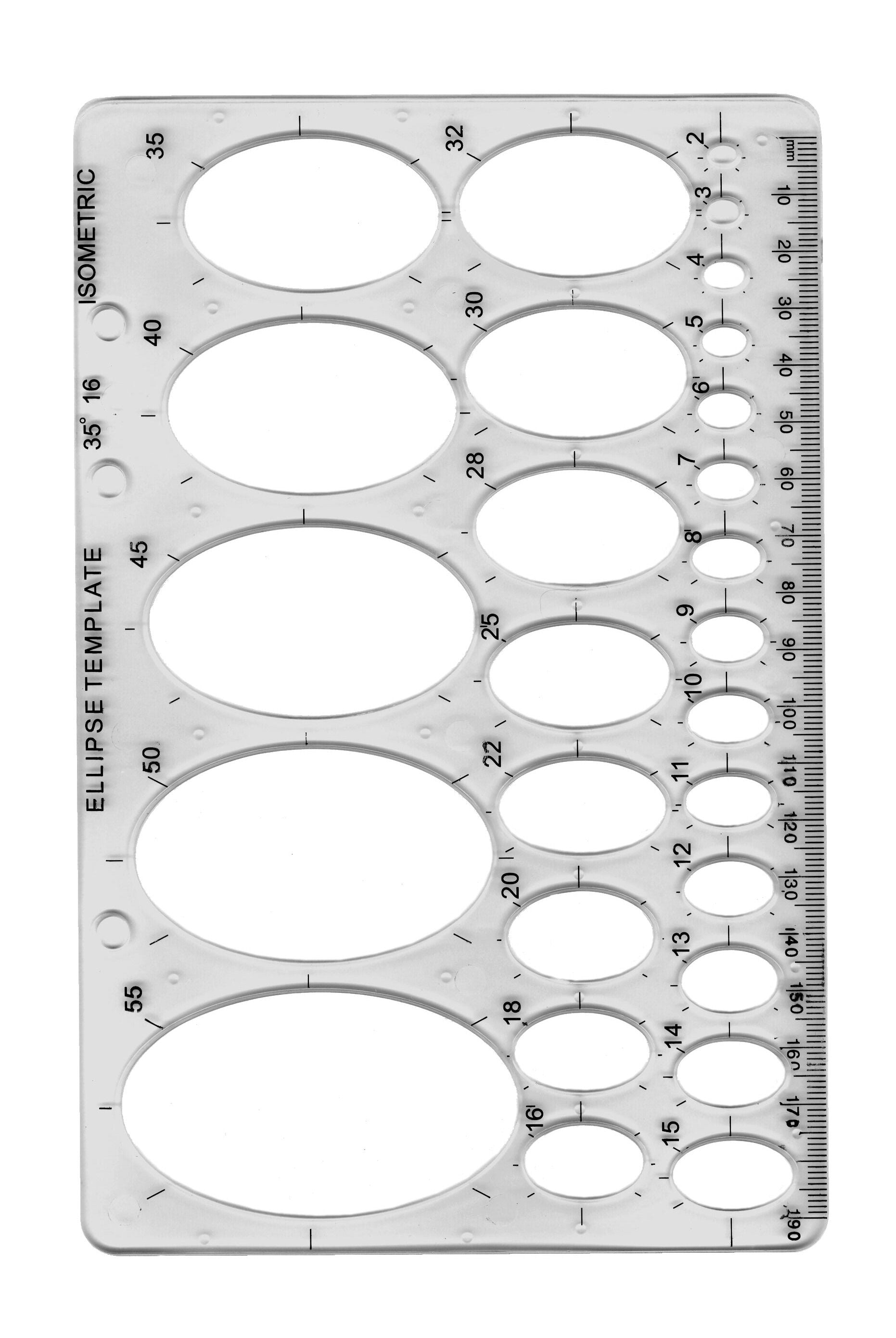 Ellipse Template Stencil