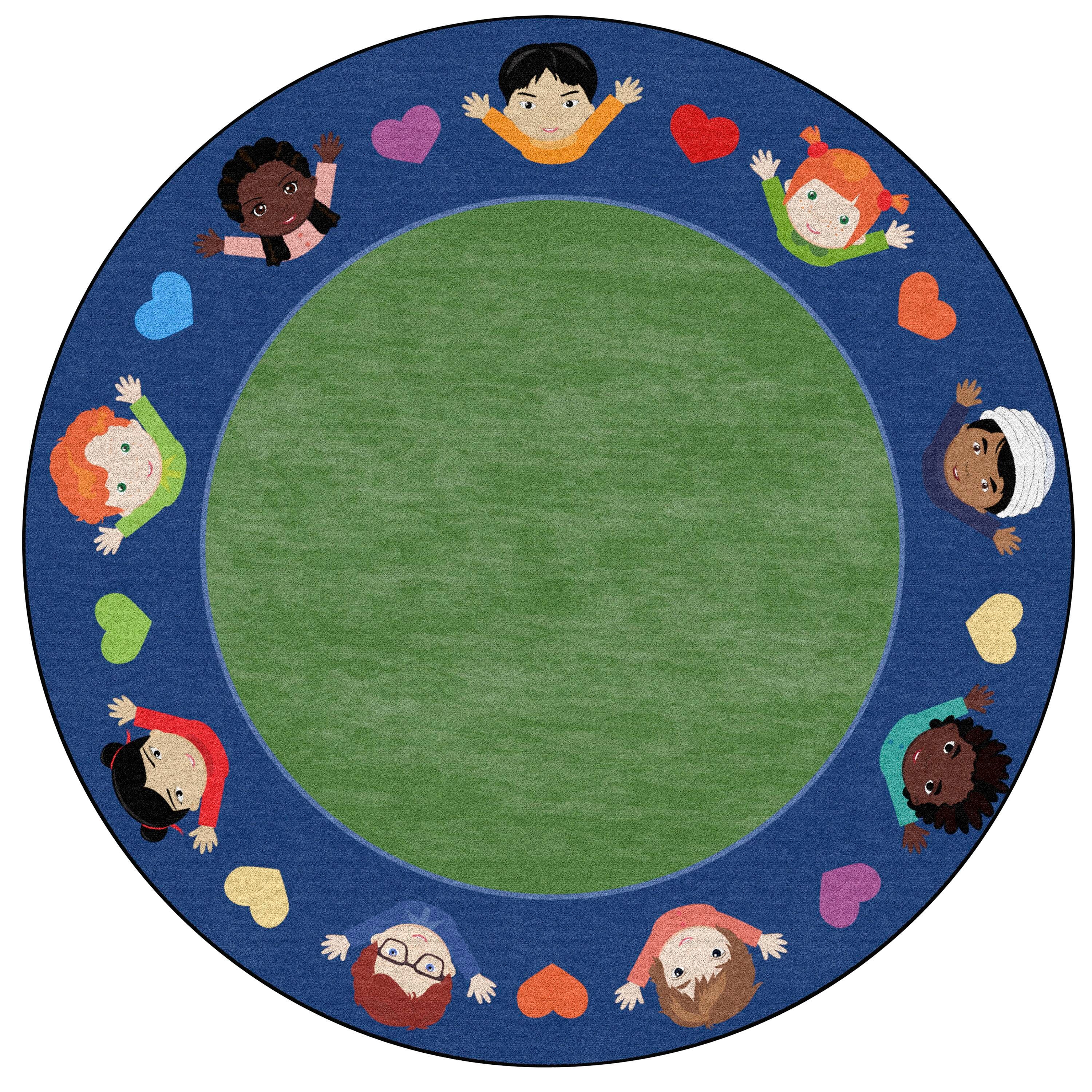 CHILDCRAFT - CARPETS - CELEBRATE FRIENDSHIP - ROUND - 6 FT DIA - SPECIFY CARPET COLOR