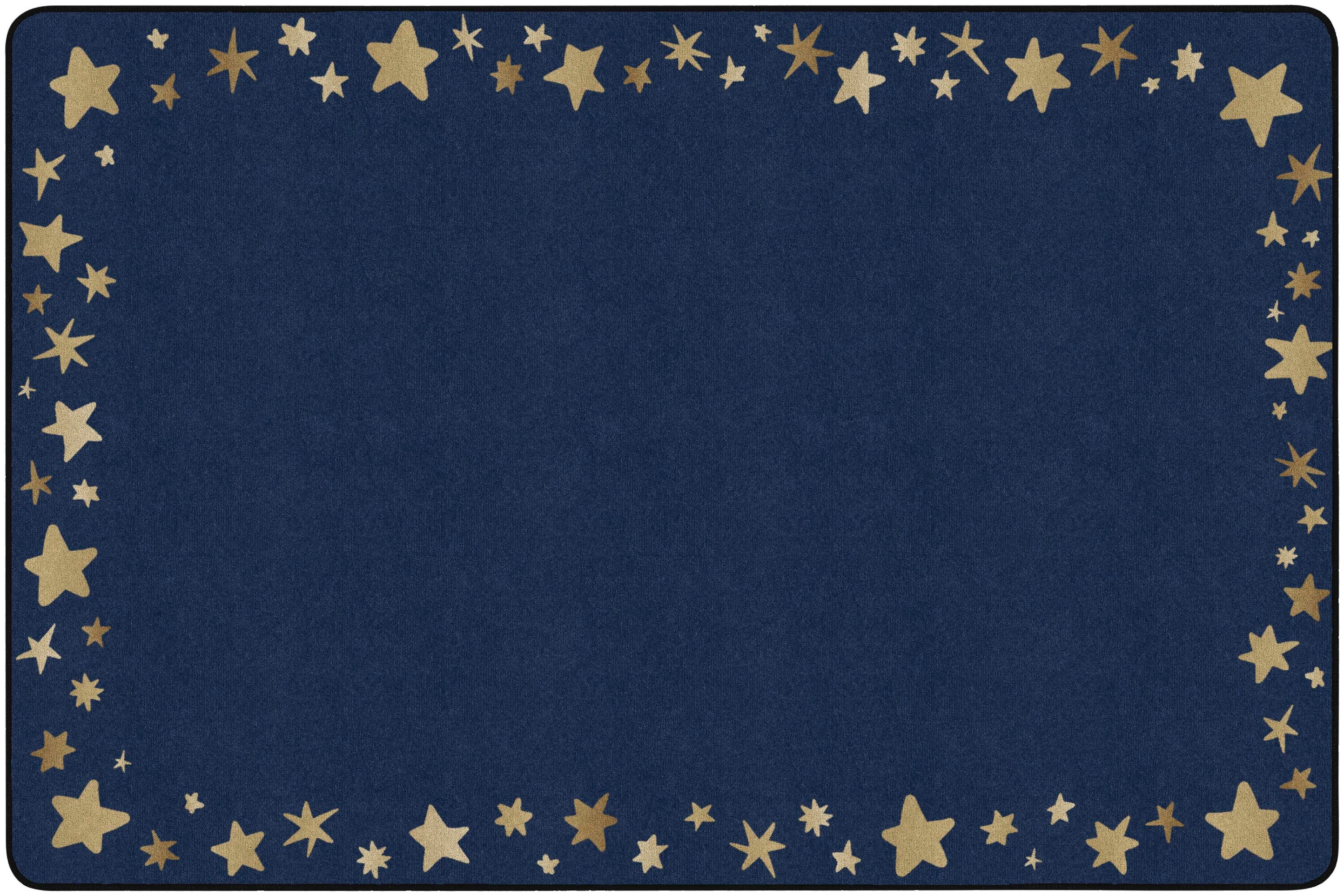 CHILDCRAFT - CARPETS - STAR BRIGHT BORDER - RECTANGLE - 6 FT X 9 FT - SPECIFY CARPET COLOR