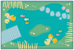 CARPETS FOR KIDS - KIDSVALUE TRANQUIL POND - RECTANGLE - 3 FT X 4 FT 6 IN - SPECIFY CARPET COLOR