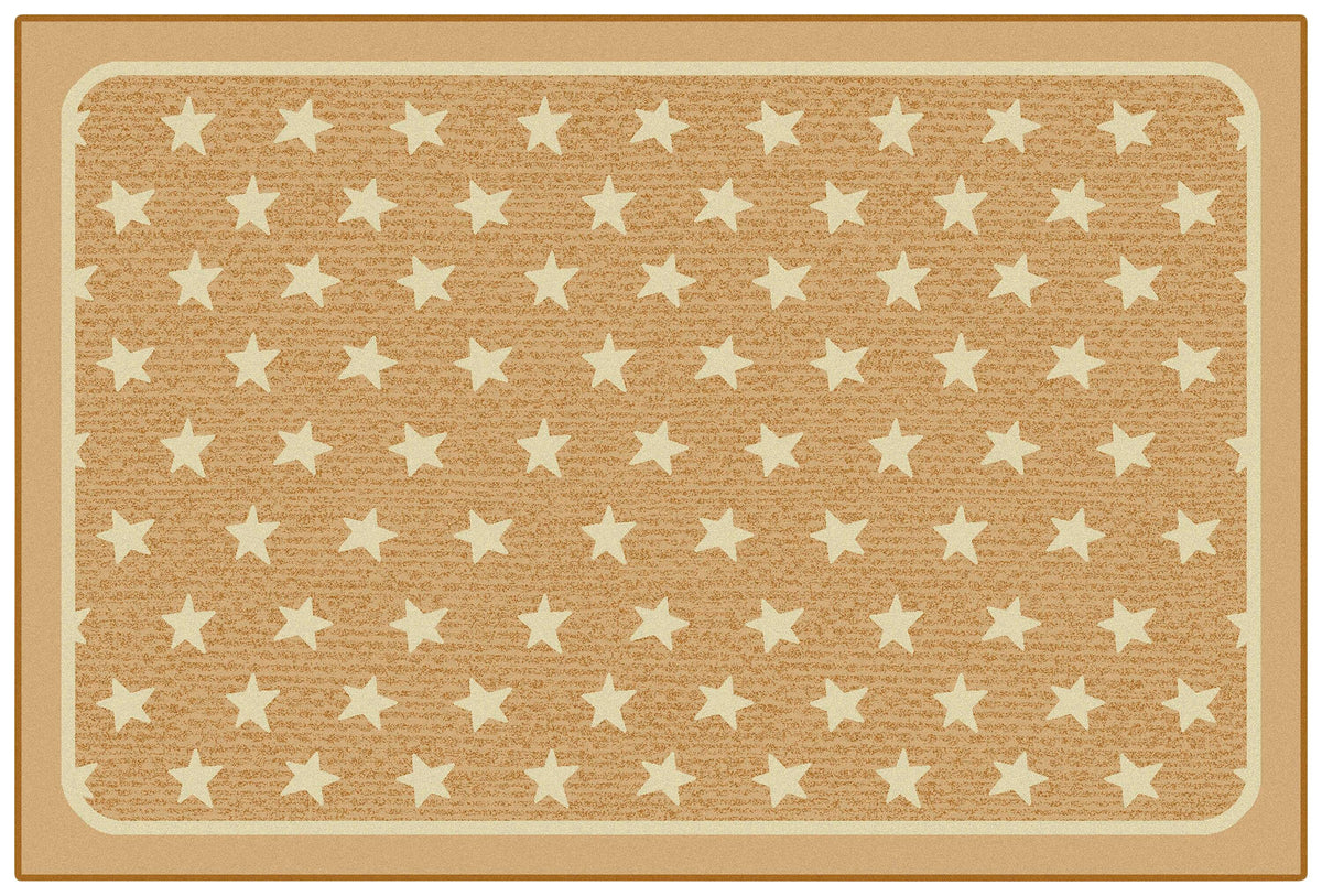 CARPETS FOR KIDS - KIDSVALUE PLUS SUPER STARS DECORATIVE - RECTANGLE - 6 FT X 9 FT - SPECIFY CARPET COLOR